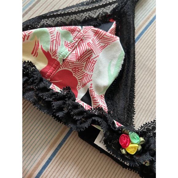 Calvin Klein bralette size large no underwire colorful floral pattern - Picture 8 of 11